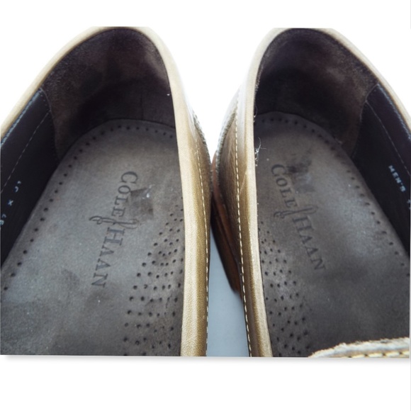 COLE HAANBeige Leather Slip On Loafers Shoes 11.5 - Picture 7 of 7